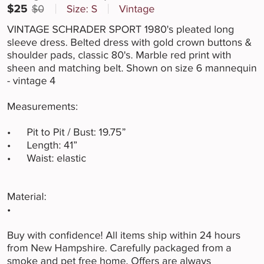 VINTAGE SCHRADER SPORT PRINT DRESS - Picture 8 of 8